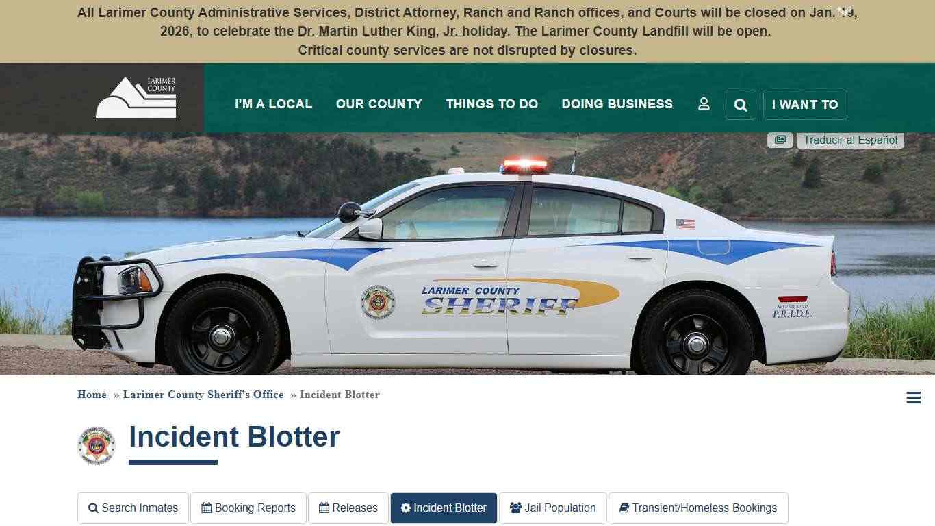 Incident Blotter | Larimer County