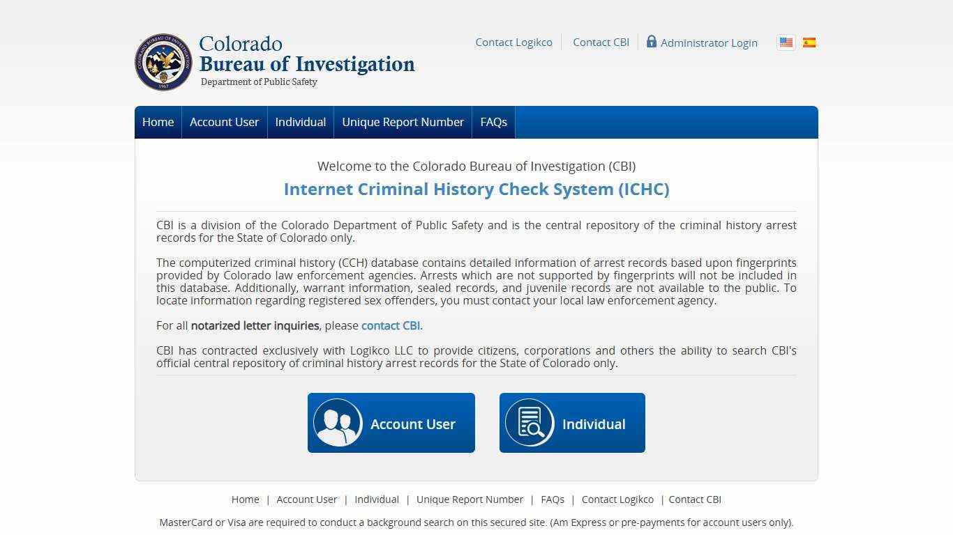 State of Colorado Criminal History Check